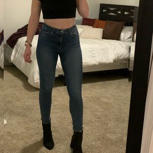 TopShop Jamie Skinny Jean medium wash